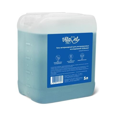 Гель Vitavet PRO ветеринарный для ультразвуковых исследований, 5 л