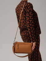 Кожаная сумка Deboro 31075 коричневый лист