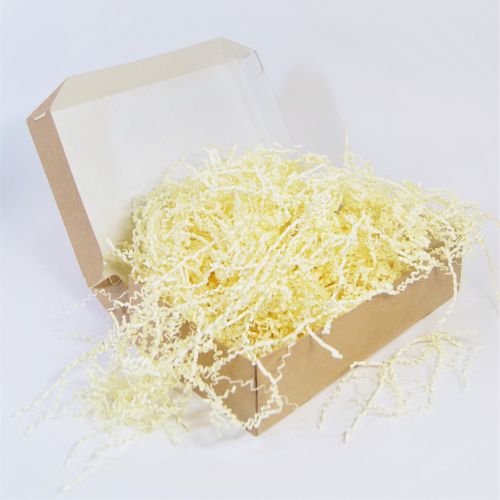 Бумажный наполнитель для подарков Ванильный 500гр (ширина 3мм)