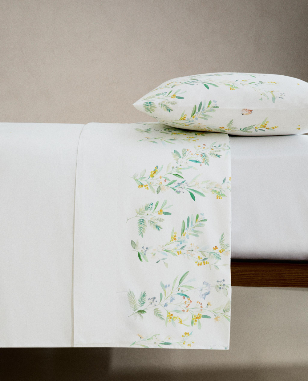 Пододеяльник Zara Home сатин, хлопок 100%, с цветочным принтом, 7118/088