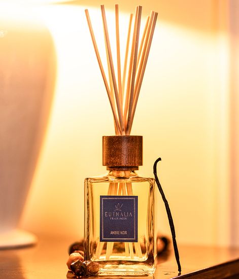 Ambre Noir, ароматический диффузор с палочками, Euthalia Fragrances