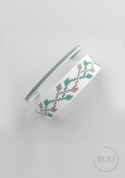 Схема PEYOTE, Схема браслета мозаичное плетение, узор из Miyuki Delica 11/0, файл PDF, №118