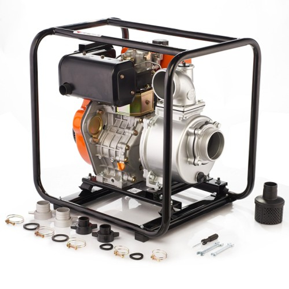 Мотопомпа дизельная для слабозагрязненной воды MERAN MPD401 100345502