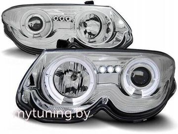 Передние фары angel eyes chrome для Chrysler 300M
