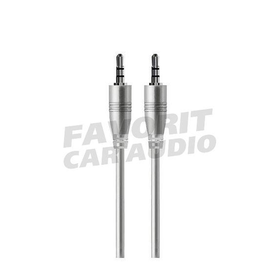 Кабель AUX, Jack 3,5mm(m) - Jack 3,5mm(m) Earldom ET-AUX10, 1.0м, круглый, силикон, цвет: белый