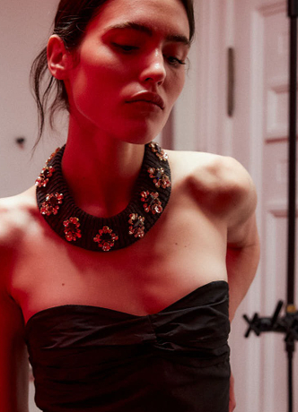 Корсет из тафты 