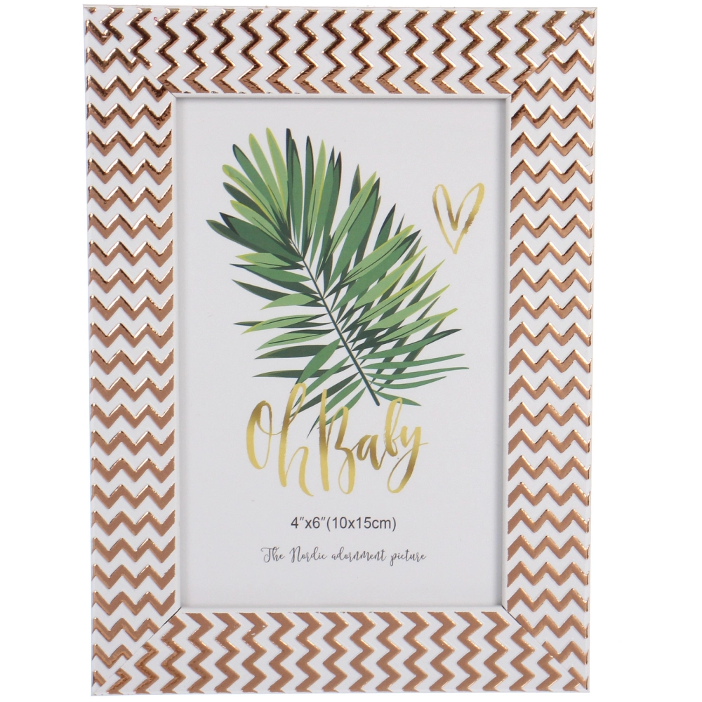 Фоторамка 10*15см «Неаполь» розовый, пластик