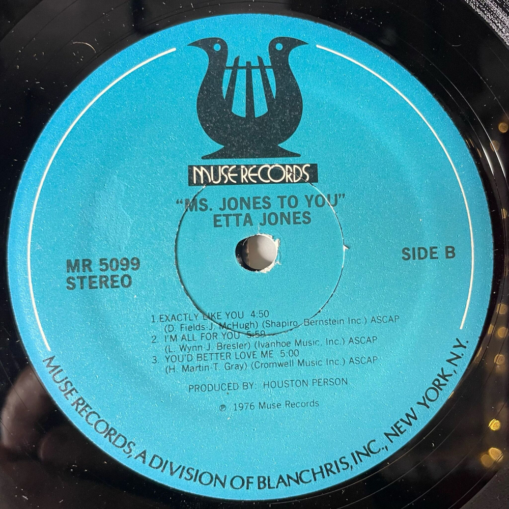 Винтажная виниловая пластинка LP Etta Jones Ms Jones To You (USA 1976)