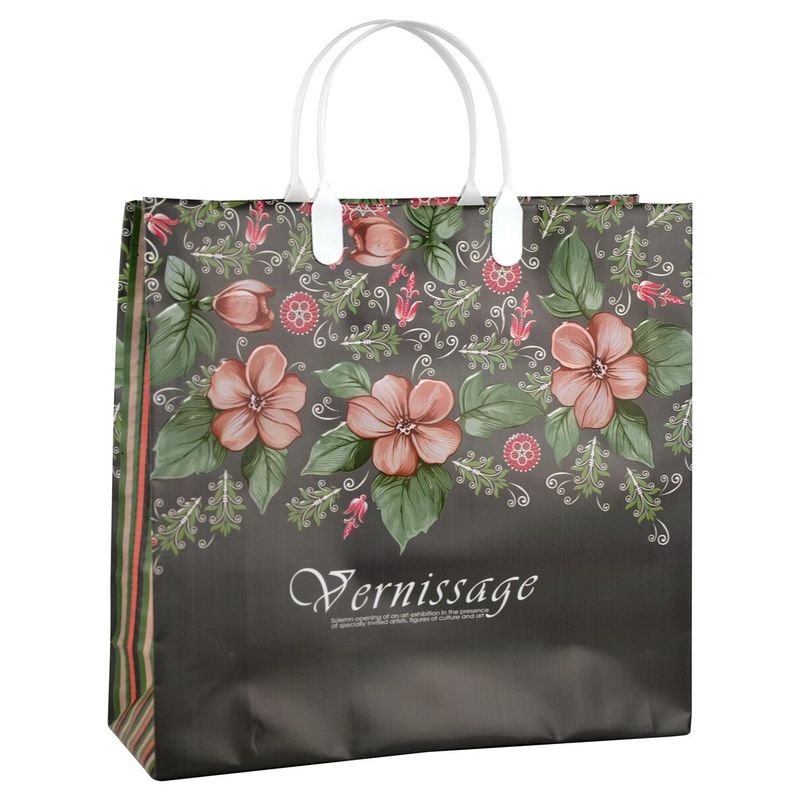 Сумка пластиковая ручка Россия 30*30 см 150 мкм Вернисаж  1 шт 40 шт/кор