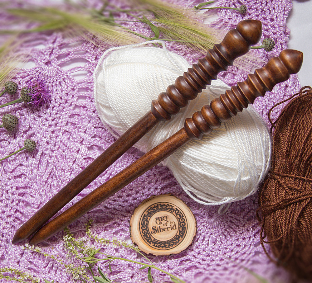 Деревянные спицы для вязания 13мм/305мм из березы