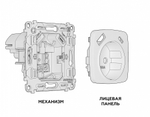 Розетка с заземлением и 2хUSB type A и C, без рамки Ambrella Volt Quant MO610010