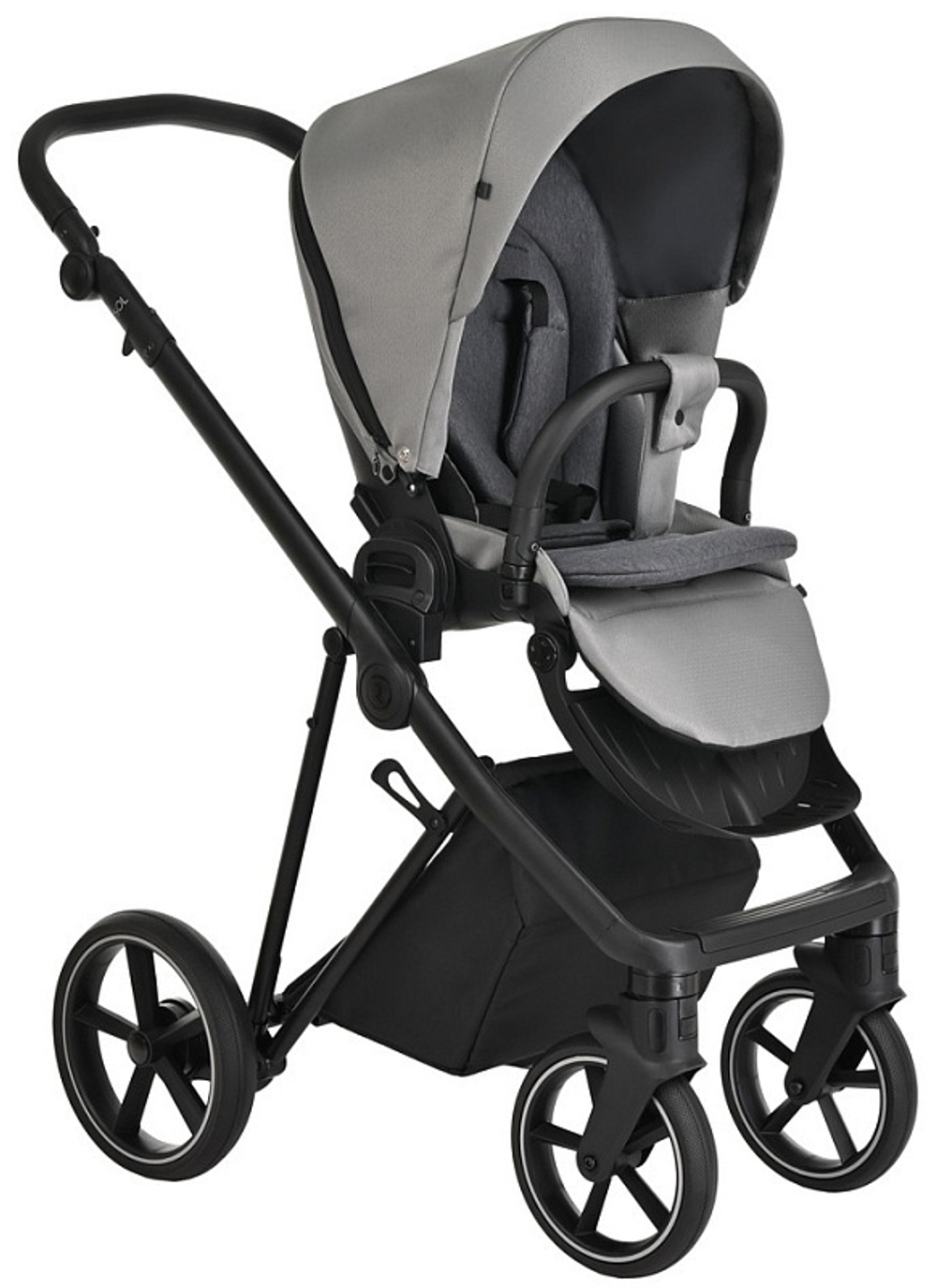 Детская коляска Roan Sol 3 в 1 с автокреслом Avionaut Silver Black RSL/1011 Cloud Grey