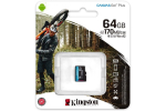 Карта памяти Kingston microSDXC Canvas Go Plus Class 10 UHS-I U3 (170/70MB/s) 64GB
