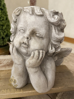 Кашпо декоративное "Ангел" 20x16x20 см из бетона от CAMPO Home & Garden