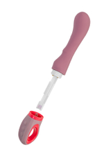 Вибратор Flovetta ROSE, силикон, розовый, 19 см