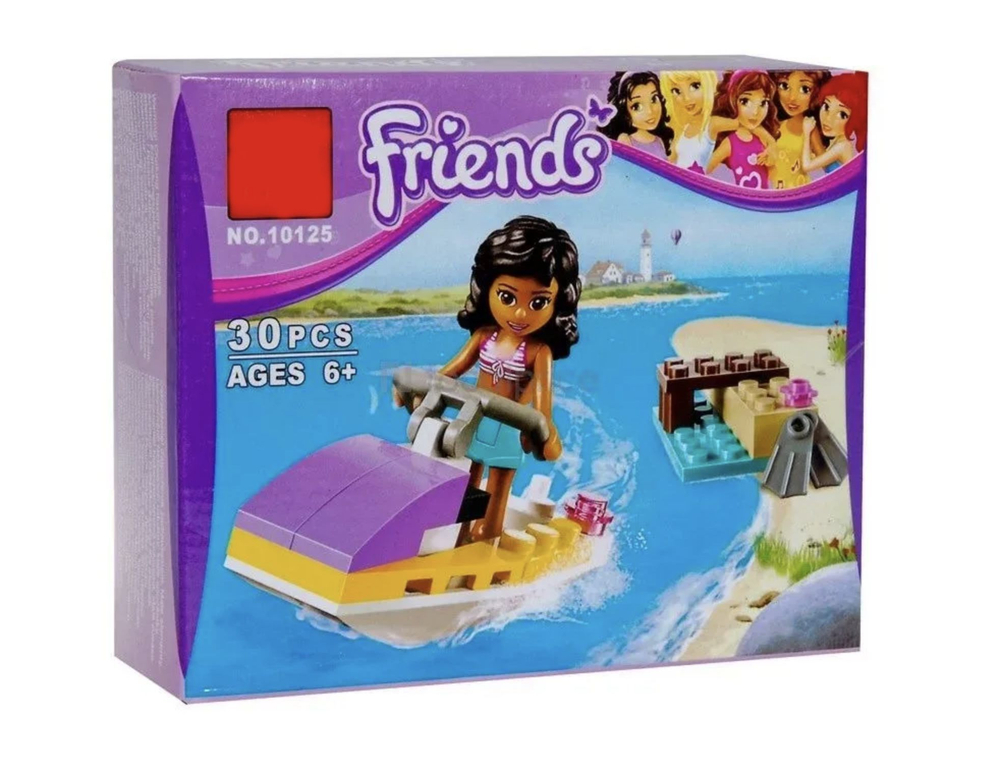 Конструктор Friends 10125 "Кэйт на гидроцикле", 30 деталей.