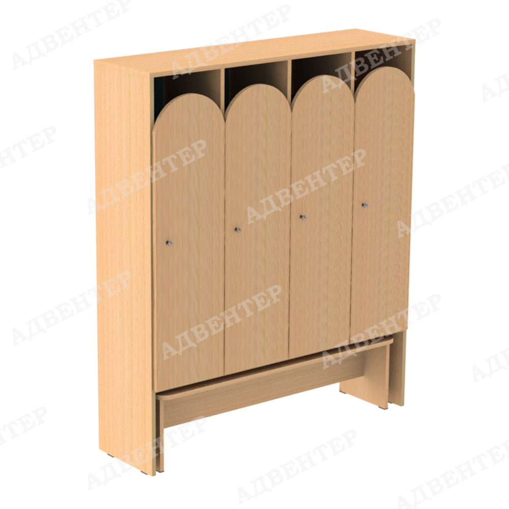 Шкаф детский для одежды 4 СЕКЦИИ