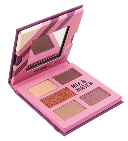 Parisa Набор теней для макияжа век Mix & Match, C-2305, 5 цветов, тон №2, Pink, 10 гр