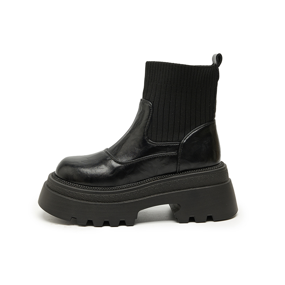 WESTLINK Stretch & Sock Boots Women"s Brown