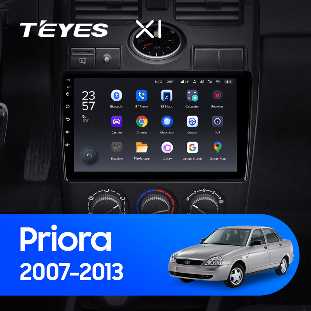 Teyes X1 9"для LADA Priora 2007-2013