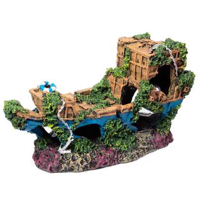 Грот "Обломки корабля", 195*65*100мм, Laguna AQUA