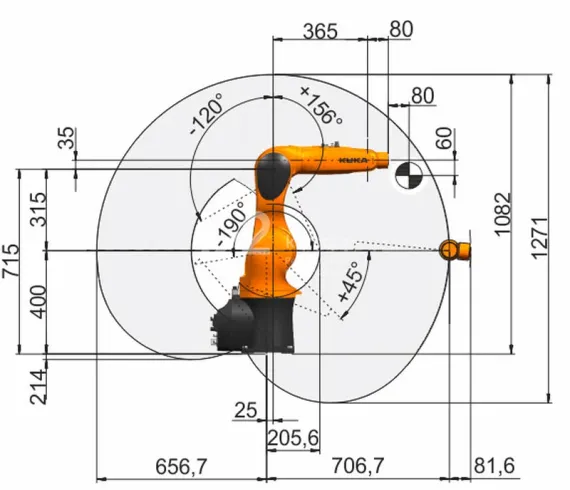 Промышленный робот KUKA KR AGILUS, KR 6 R700 WP