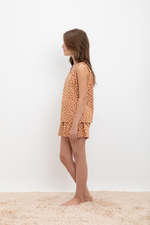 КБ 2819/миндаль,цветочный вальс пижама для девочки