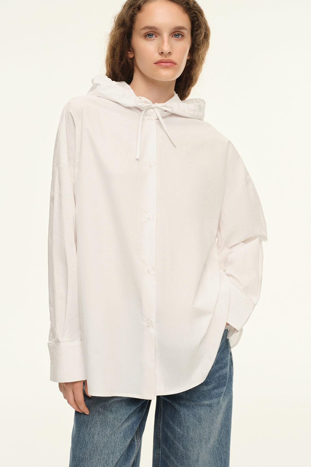 Рубашка с капюшоном (Soft Core), белая