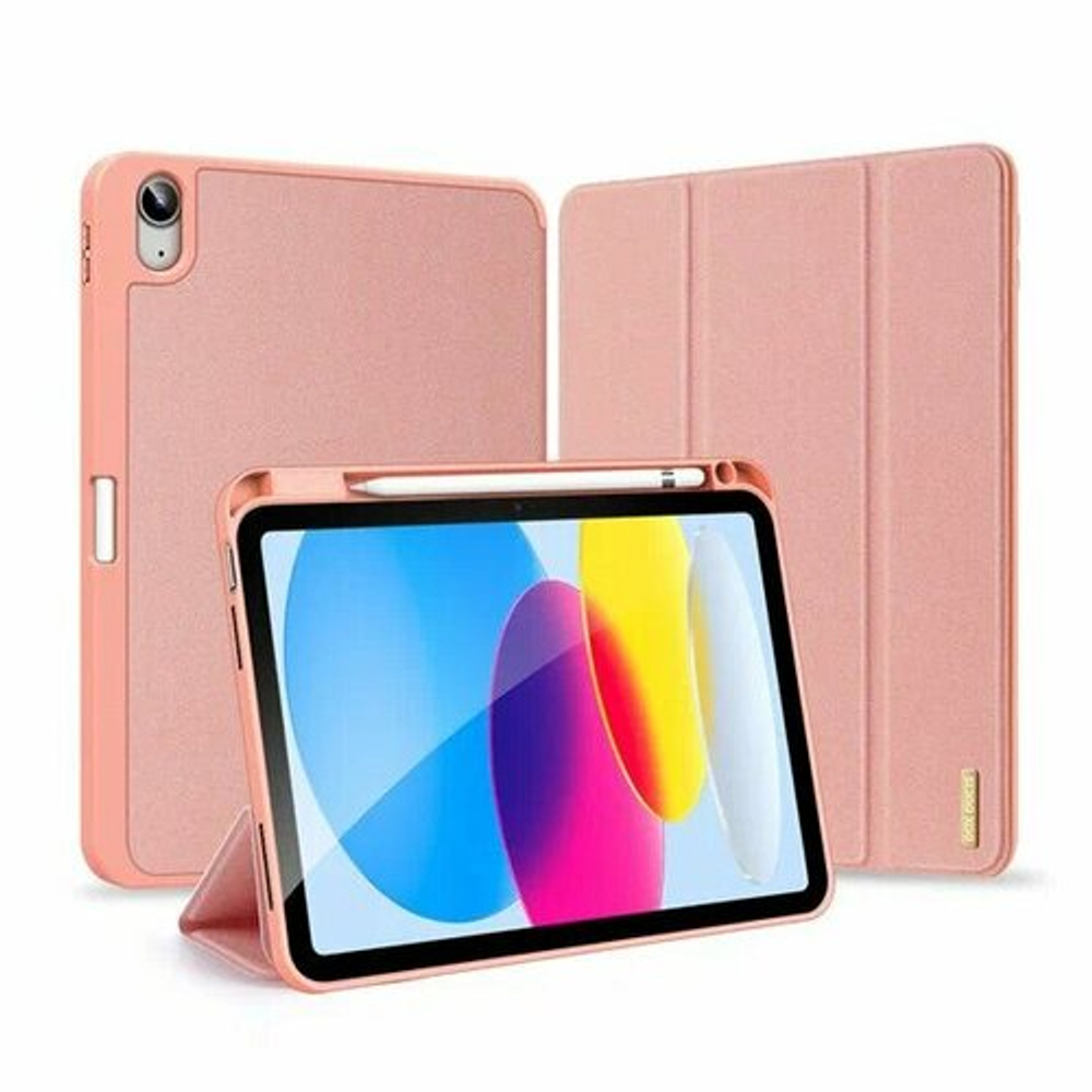 Чехол Dux ducis Domo Series для iPad Air 13 с отсеком для стилуса (Розовый песок)