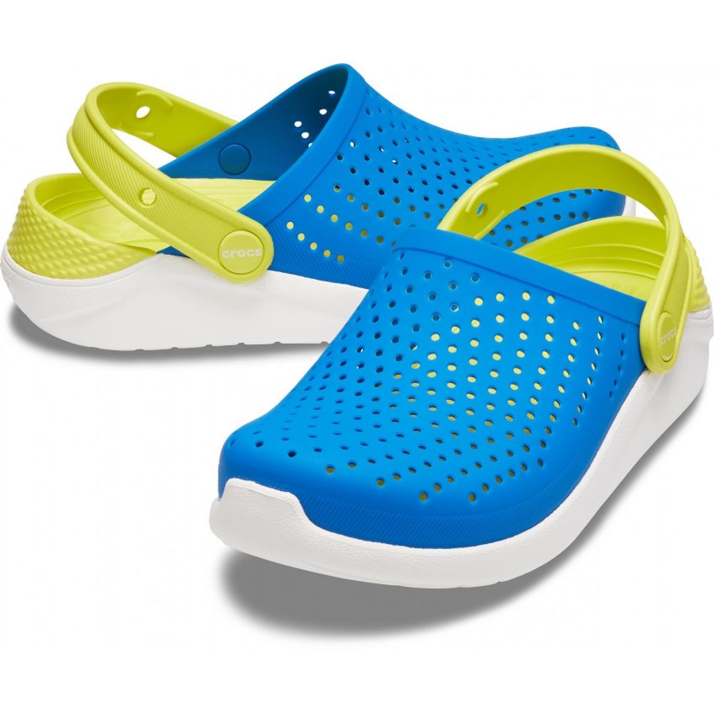 Сабо детские Crocs Kids LiteRide Clog Bright Cobalt / Citrus