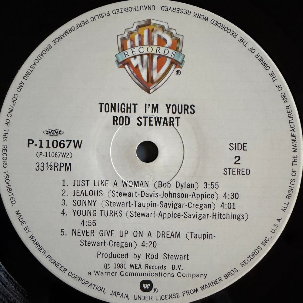 Виниловая пластинка Rod Stewart - Tonight I'm Yours LP