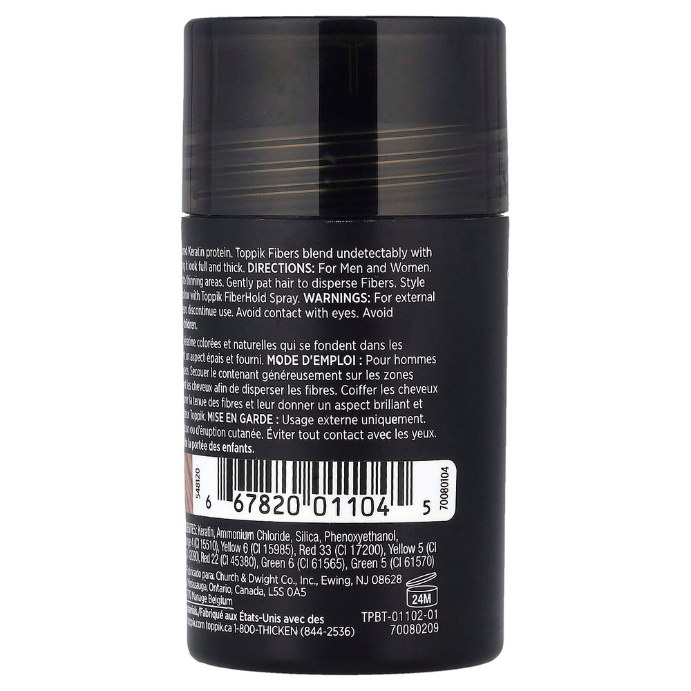 Toppik, клетчатка для укрепления волос, светло-коричневый, 12 г (0,42 унции)