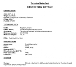RASPBERRY KETONE / МАЛИНОВЫЙ КЕТОН CAS 5471-51-2