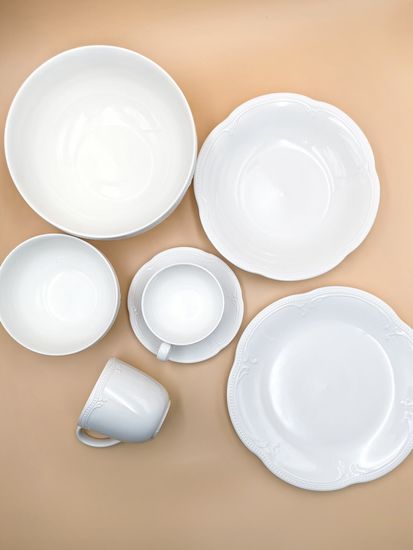 Блюдо овальное 25,5х17,5 см. набор 4 шт. "White Ornaments"