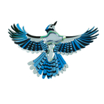 Птица счастья / Bird of happiness, brooch, Blue