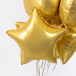 F Шар Звезда 18''/46 см, золото сатин (БГ-17)