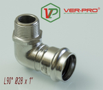 НЕРЖ Уголок 90° 28*1" ш.  "VER-PRO"  (30/2шт)