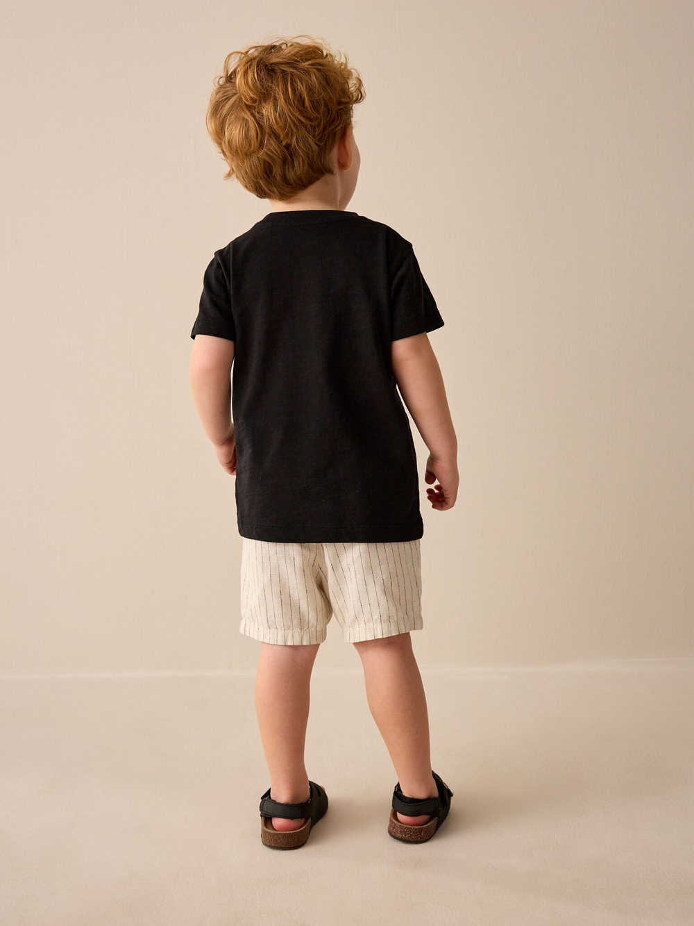 Шорты льняные для мальчика Next AG3-796, Молочный