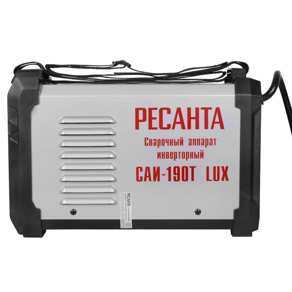 Сварочный аппарат инверт, Ресанта, САИ-190Т Lux, 190 А, электрод