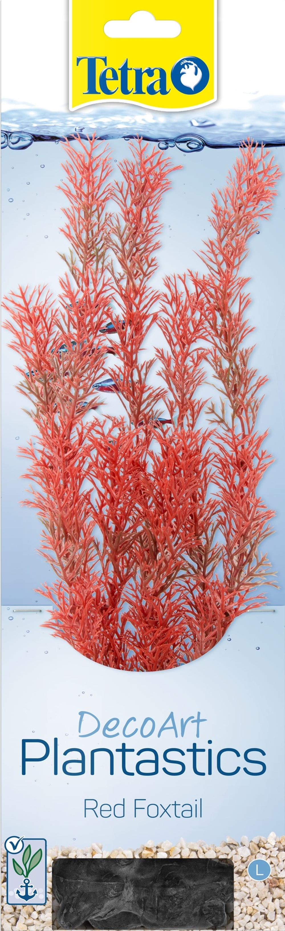 TETRA DecoArt Plant Растение пластиковое Foxtail Red (Перистолистник красный)