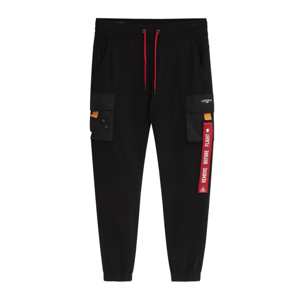 Брюки муж. AERONAUTICA 924 черный хлопок карго