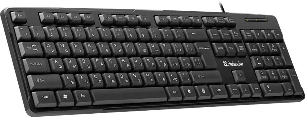 Клавиатура проводная Defender Next HB-440 (Черный), USB, ENG/RUS,стандарт, НОВИНКА!