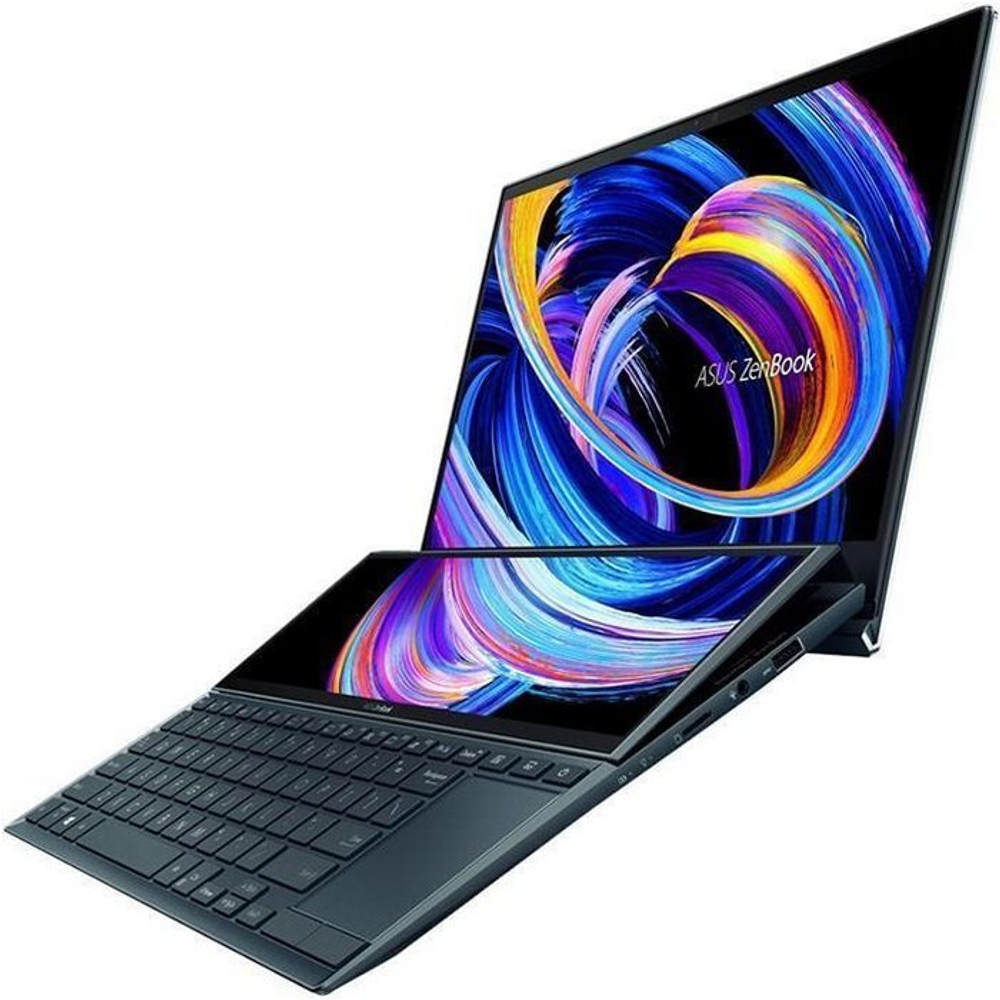 Ноутбук Asus ZenBook Duo 14 UX482EGR-HY365X (90NB0S51-M06920) Celestial Blue Core i7-1195G7/16G/1Tb SSD/14" FHD IPS Touch/NV MX450 2G/WiFi/BT/ScreenPad +/Win11 Pro + стилус