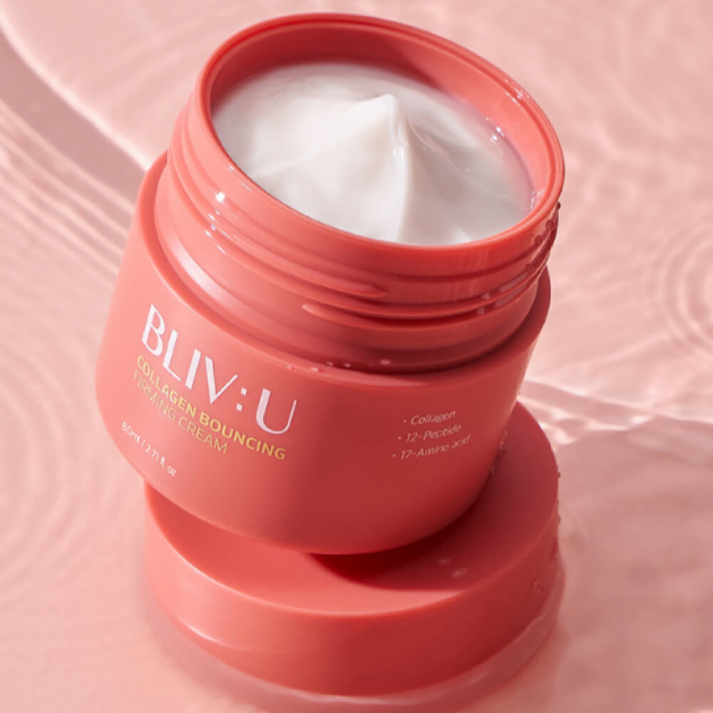 Коллагеновый крем для тургора кожи с пептидами BLIV:U Collagen Bouncing Firming Cream 80 мл