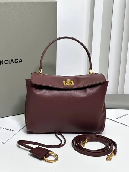 BALENCIAGA RODEO HANDBAG Бордовый