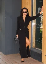 Платье "Four Seasons" с длинным рукавом, Черный