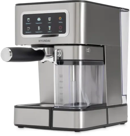 Кофеварка Hyundai HEM-5307 серебристый/черный