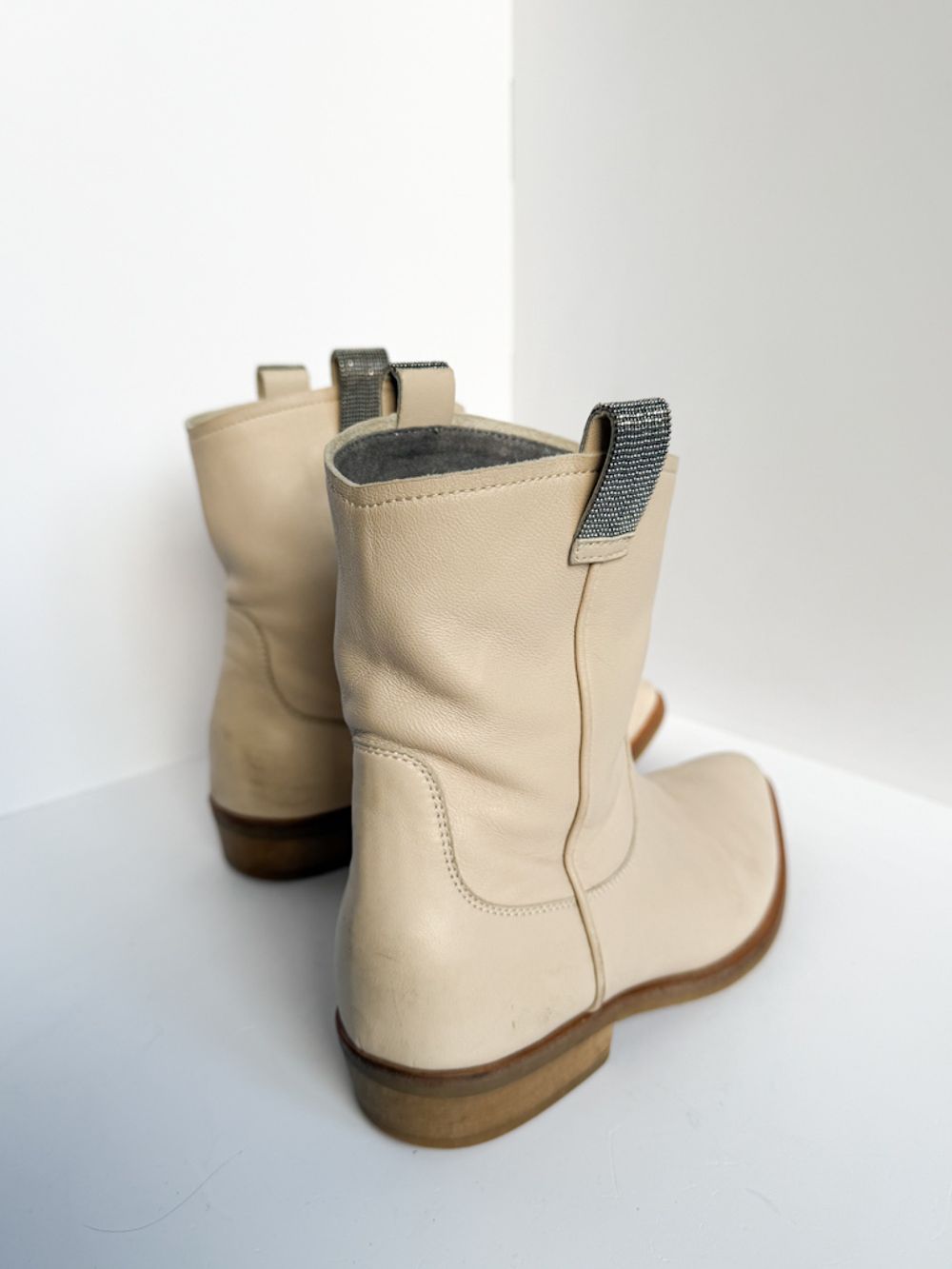 Кожаные полусапожки Brunello Cucinelli, 33