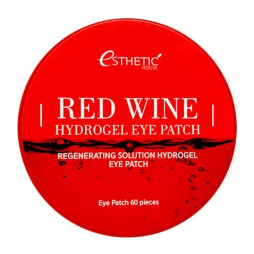 Esthetic House Red Wine Hydrogel Eye Patch гидрогелевые патчи для кожи вокруг глаз с экстрактом красного вина