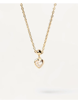 Подвеска-шарм Mini Heart серебро 925 пробы покрытое золотом